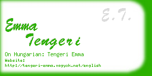 emma tengeri business card